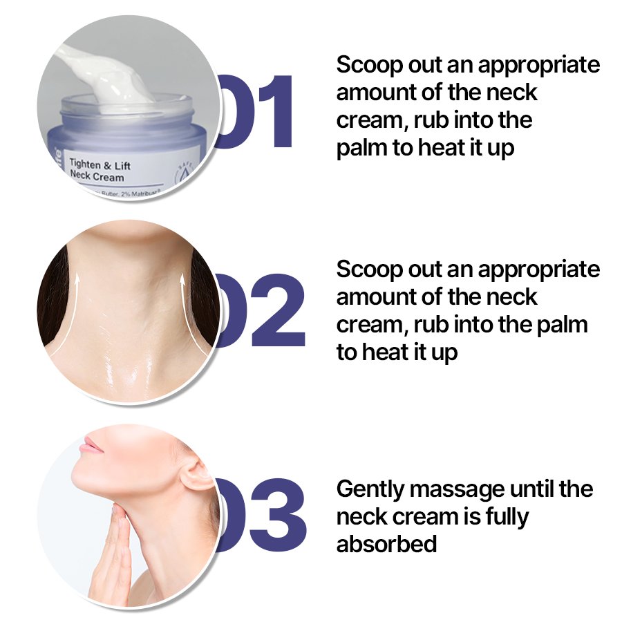 Anti-Aging Neck Firming Cream Wrinkle Tightening and Skin Tone Lift Moisturizer Targeted Face Cream & Lotion