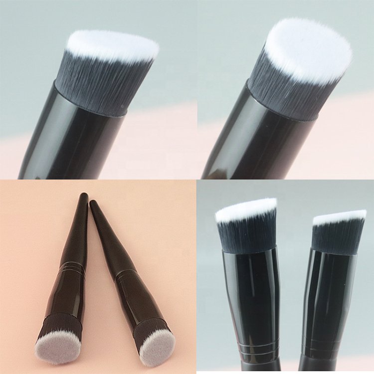 Single Flat Concealer Powder Cosmetic Base Foundation Soft Fiber Bristle Custom Logo Best Wholesale Makeup Brush Trade Assurance