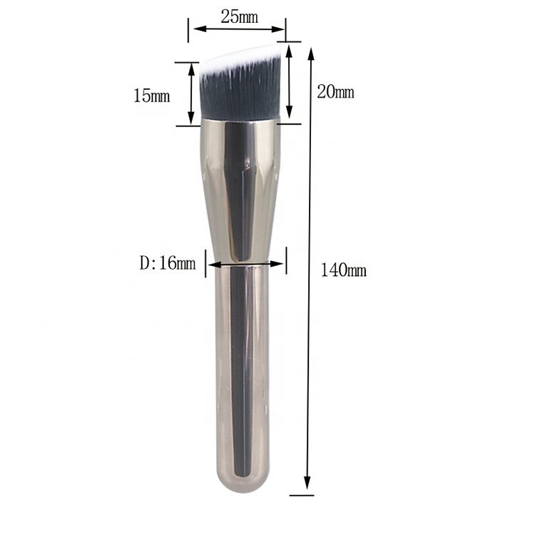 Single Flat Concealer Powder Cosmetic Base Foundation Soft Fiber Bristle Custom Logo Best Wholesale Makeup Brush Trade Assurance