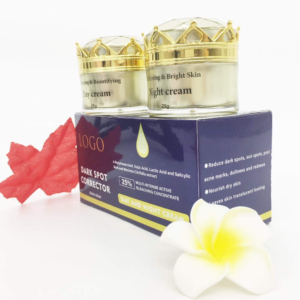 OEM Private Label Dark Spot Correct Day And Night Face Cream With Kojic Acid Bleaching Concentrate Cream