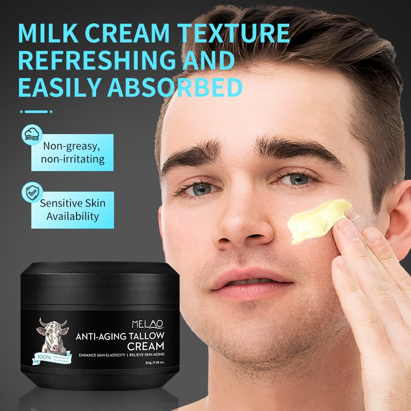 Dark Spot Remover Men Face Cream Anti Aging Wrinkles Beef Tallow Balm Daily Face Moisturizer Cream For Men