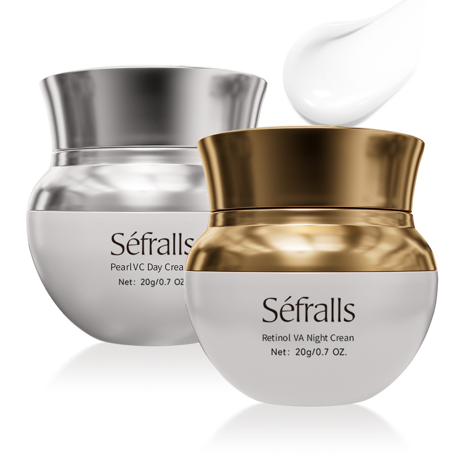 VC+VA Face Cream Set Wholesale Day Night Set Facial Firming Skin Care Brightening Retional Morning Evening Moisturizing