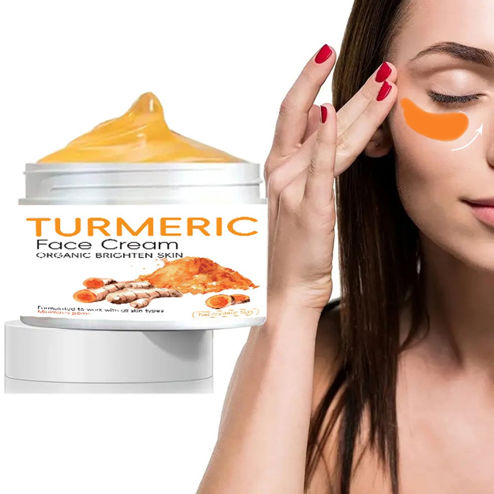 Wholesale Private Label Moisturizer Cream for Glowing Skin Face Cream for Whitening and Acne Turmeric Face Cream