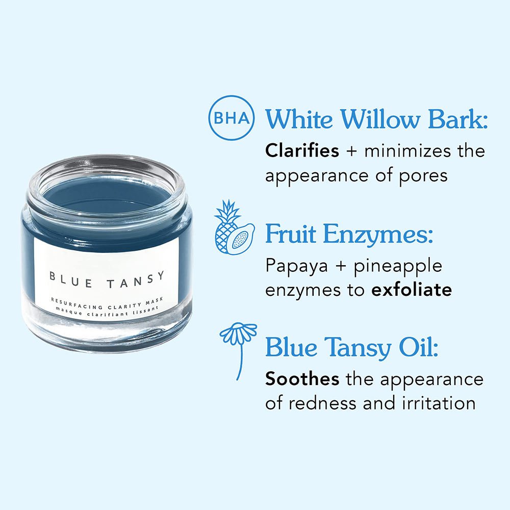Private Label Natural Clarifying and Cooling Gel Blue Tansy Face Soothing And Brightening Cream Sleeping Mask