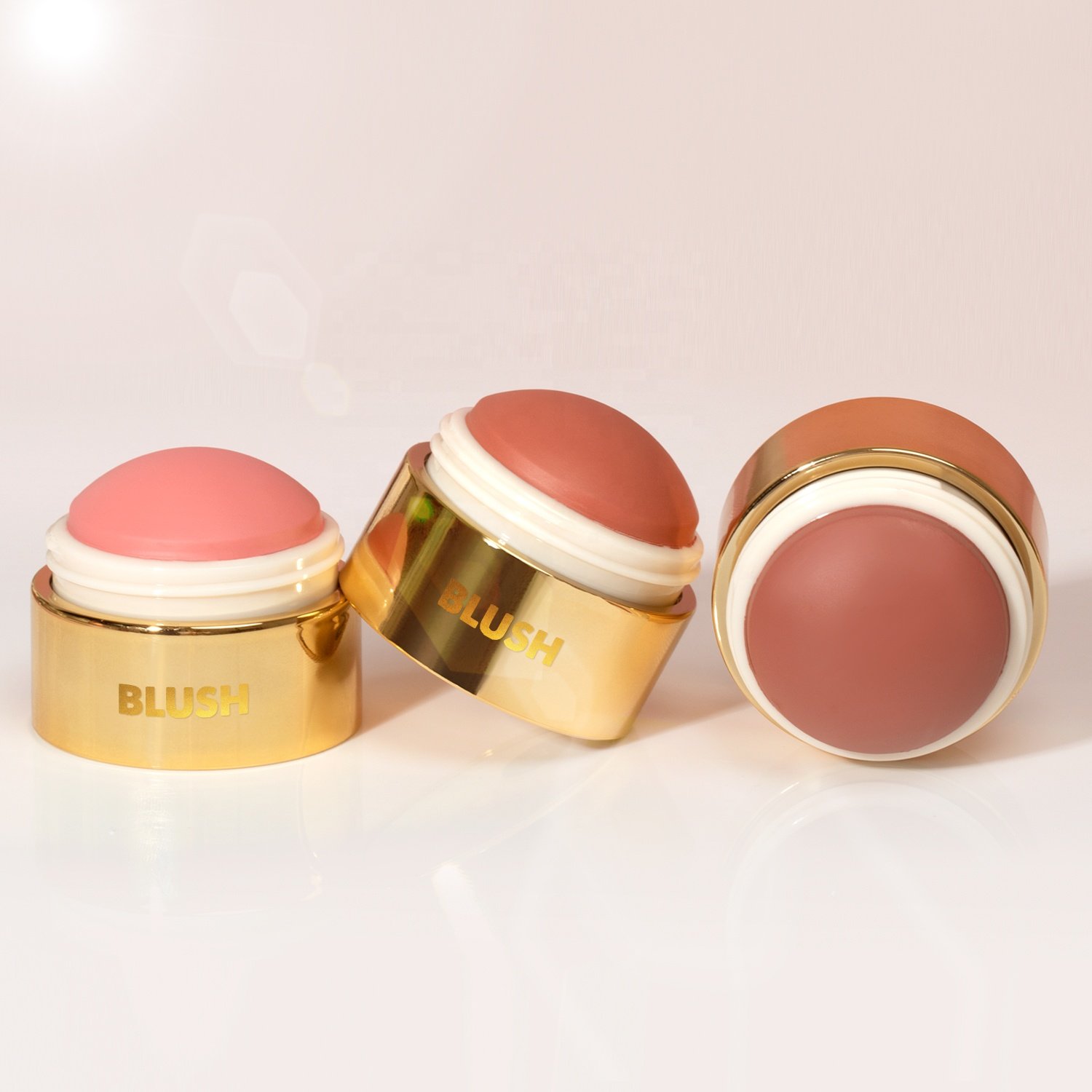 Custom Your Logo Best Blusher Maquillaje Makeup Blush Balm Vegan Wholesale Luxury Golden Single Face Cream Blush