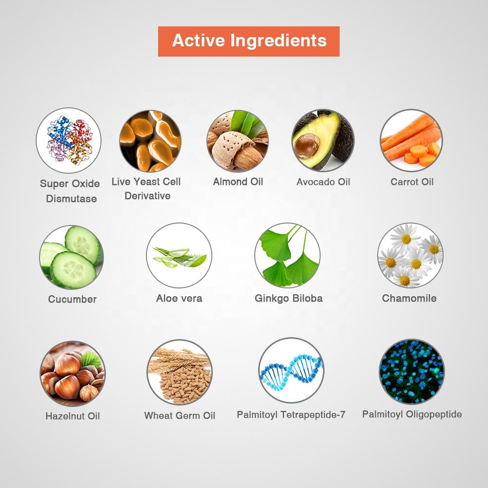 Superoxide Dismutase Peptides Aqua Moisturizer Face Cream Anti-Aging Skin Soothing Cream with Vitamin E and Aloe Vera