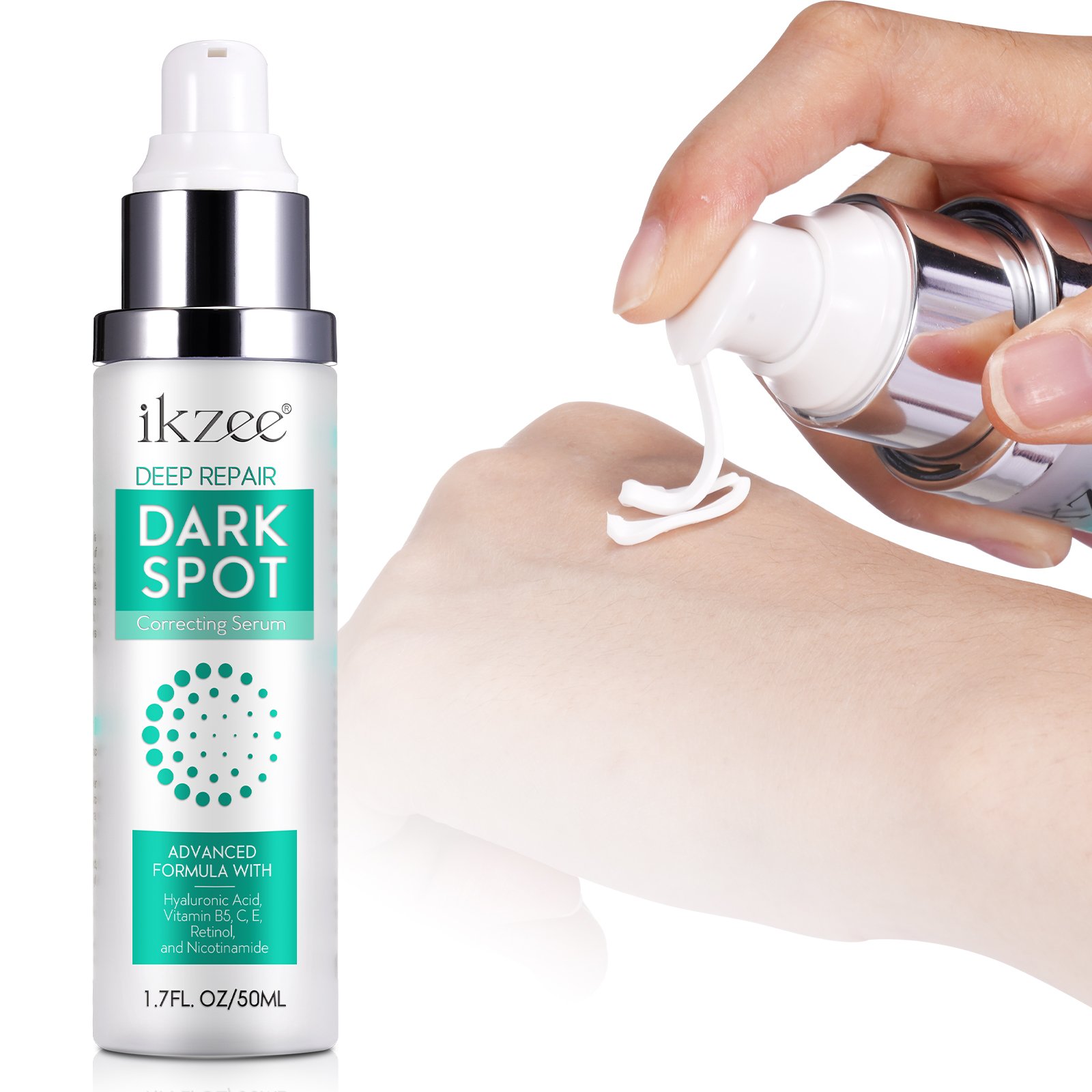 IKZEE retinol niacinamide 50ml deep repair brightens skin reduces wrinkles tightens skin dark spot corrector remover face cream