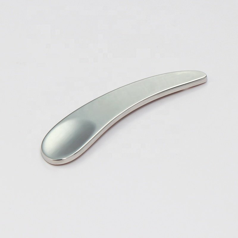 Private Label Silver Face Lifting Face Cream Scoop stainless steel Makeup Spoon Small Mini titanium cosmetic spatula
