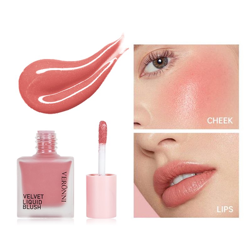 Maquillaje Face Makeup Blush 4 Color Long Lasting Liquid Blush Cream
