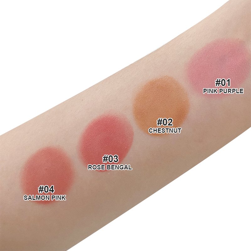 Maquillaje Face Makeup Blush 4 Color Long Lasting Liquid Blush Cream