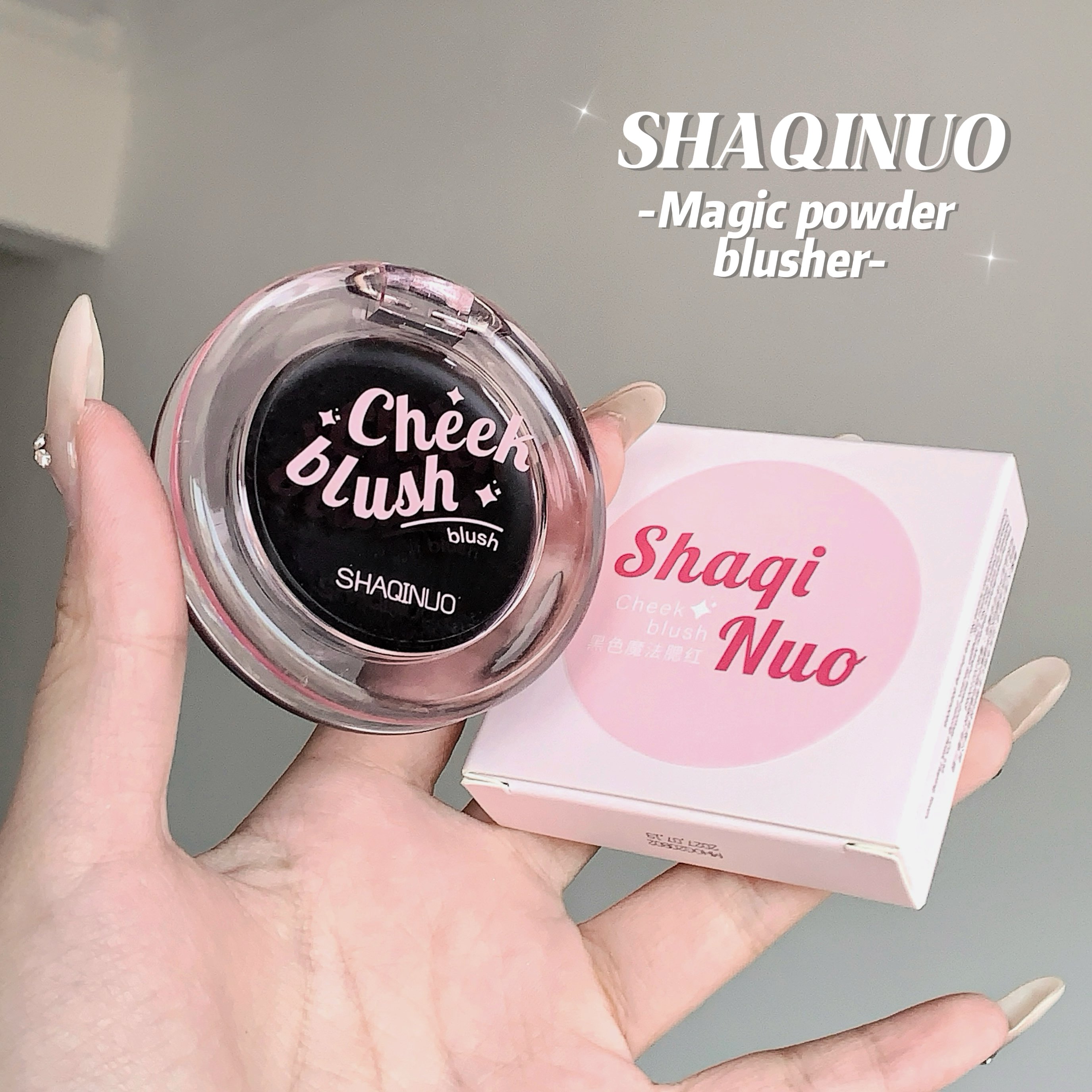 Color Changing Blusher SHAQINUO Moisturizing Blush Rouge Soft Cream Transparent Crystal Color Changing Magic Gel Blush