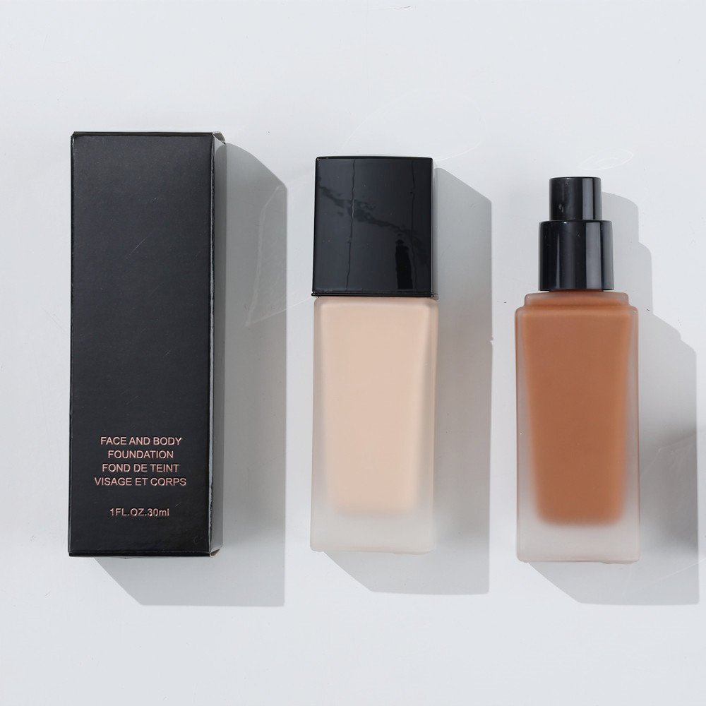 2024 New Product Custom Logo Makeup Organic Private Label 8 Colors Facial Liquid Make Up Full Coverage Foundation