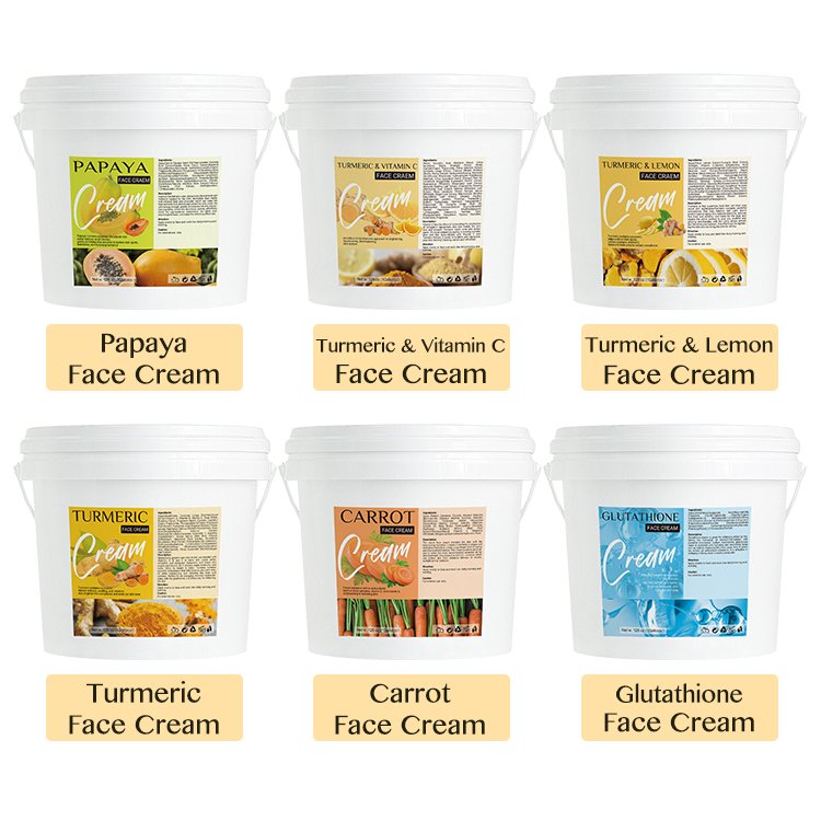Organic vitamin C Cream Facial Cream Gallon private label Hyaluronic Acid Whitening Brightening glowing face cream