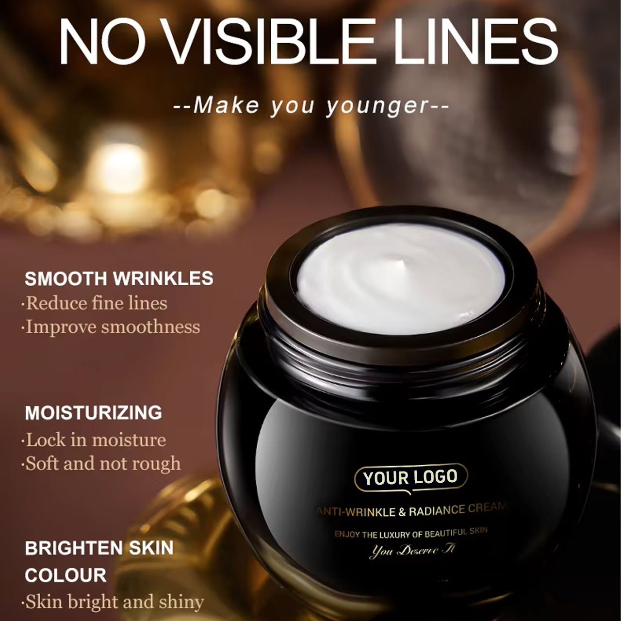 PINHE Anti-wrinkle Black Bandage Cream Brightening Firming and Smoothing Fine Lines Black Bandage Anti-Aging Face Cream