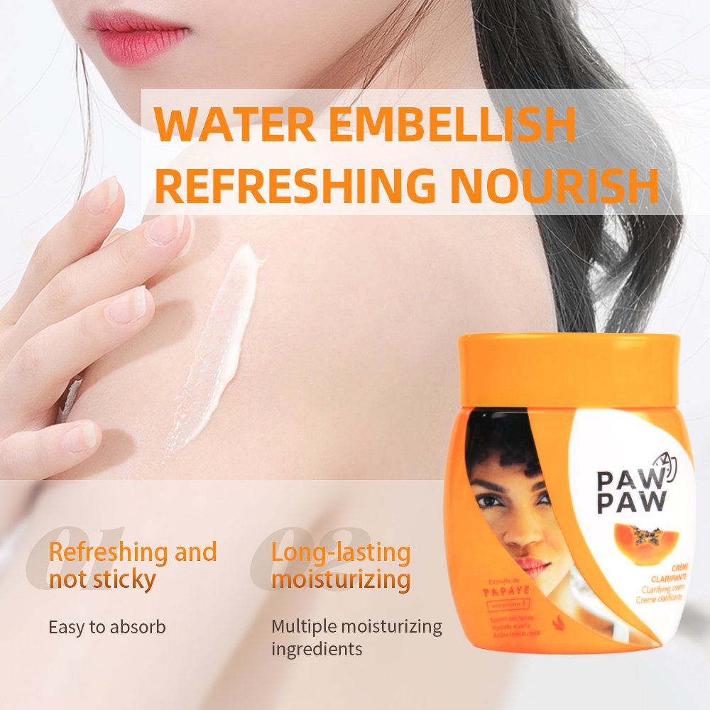 Private label wholesale made in china natural best whitening brightening lotion luxury organic pawpaw moisture face cream