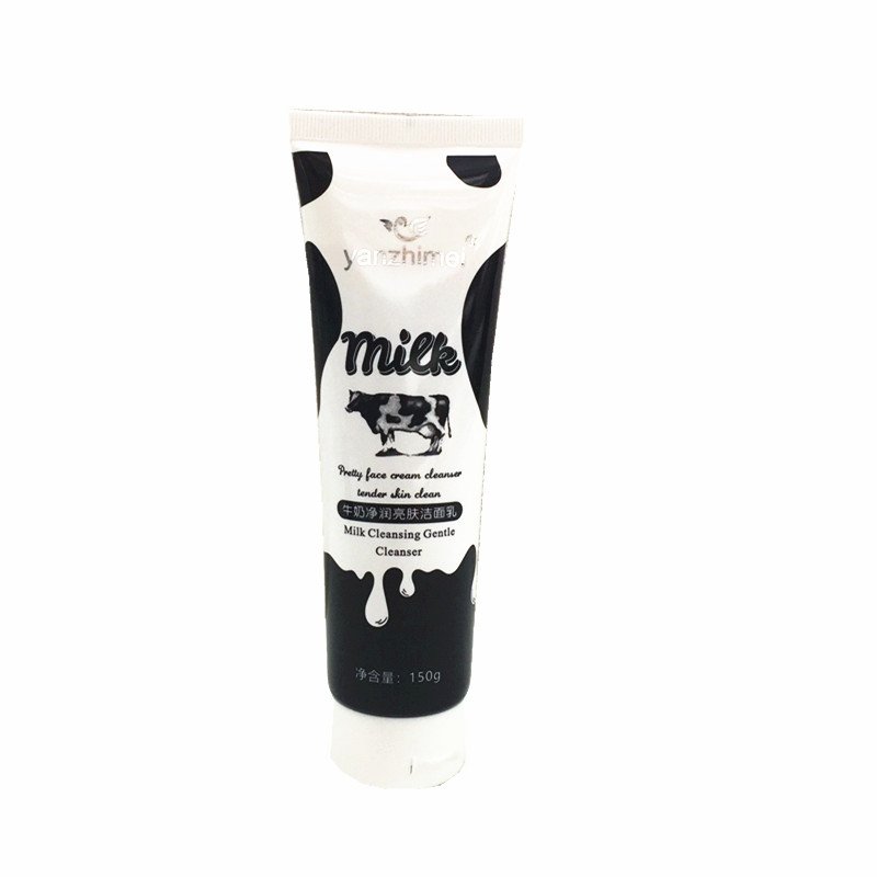 Wholesale Private Brand Yanzhimei Milk Cleansing Gentle Cleanser Pretty face cream cleanser tender skin clean
