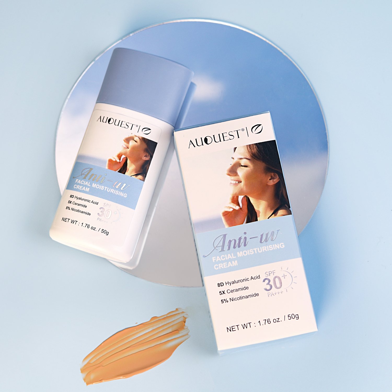 Wholesale Sunscreen SPF 30+ cream private label organic Whitening Hydration Anti UVA/UVB moisturizing face cream