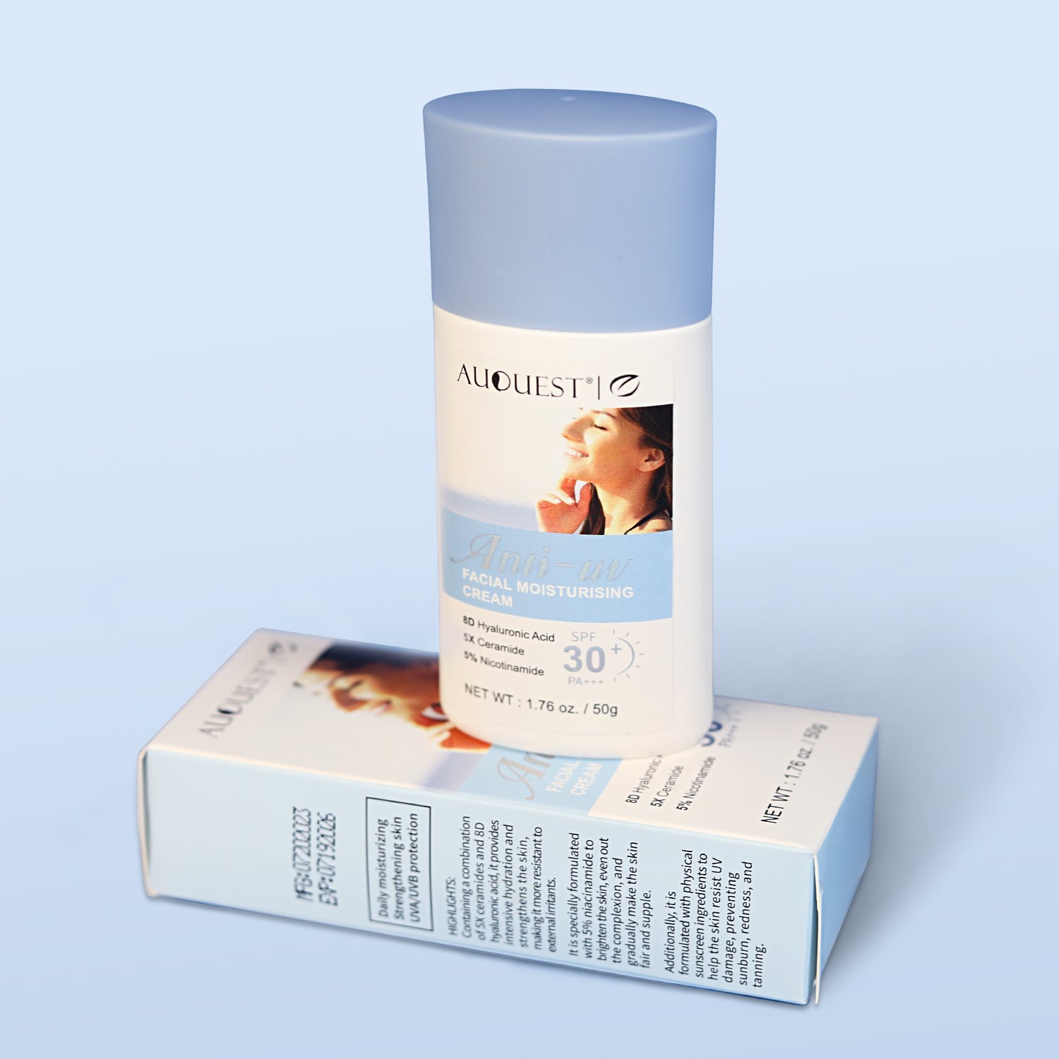 Wholesale Sunscreen SPF 30+ cream private label organic Whitening Hydration Anti UVA/UVB moisturizing face cream