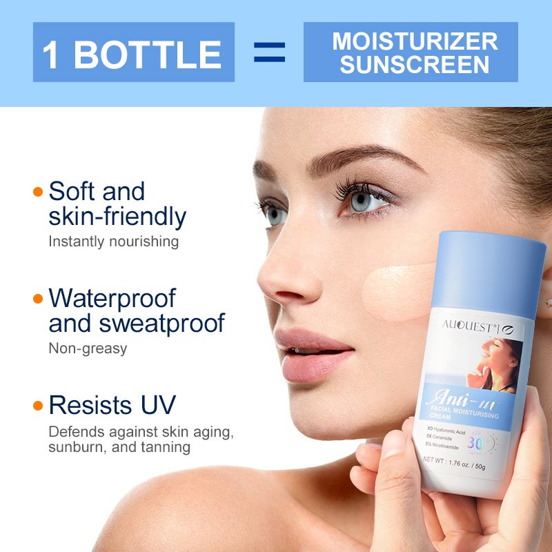 Wholesale Sunscreen SPF 30+ cream private label organic Whitening Hydration Anti UVA/UVB moisturizing face cream