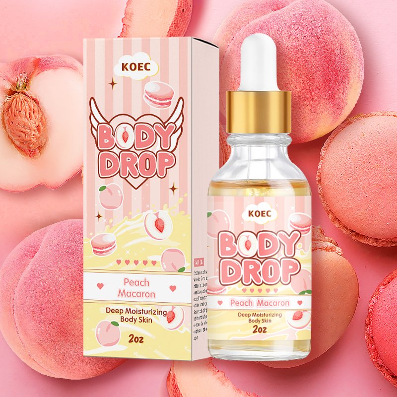 KOEC Peach Macaron Body Glaze Custom Donut Body Cream Glaze Pick Your Scent Private Label Moisturizing Body Butter Glaze