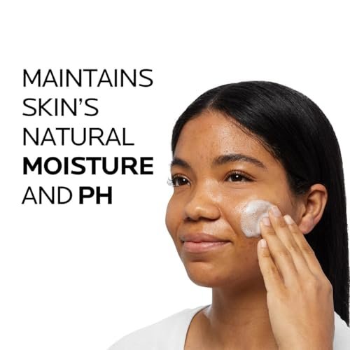 Toleriane Purifying Foaming Facial Cleanser Vitamin Niacina Oil-Free Face Wash for Oily & Sensitive Skin for Aging Skin