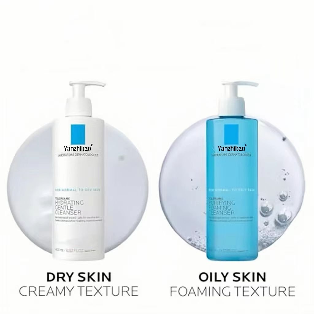 Toleriane Purifying Foaming Facial Cleanser Vitamin Niacina Oil-Free Face Wash for Oily & Sensitive Skin for Aging Skin