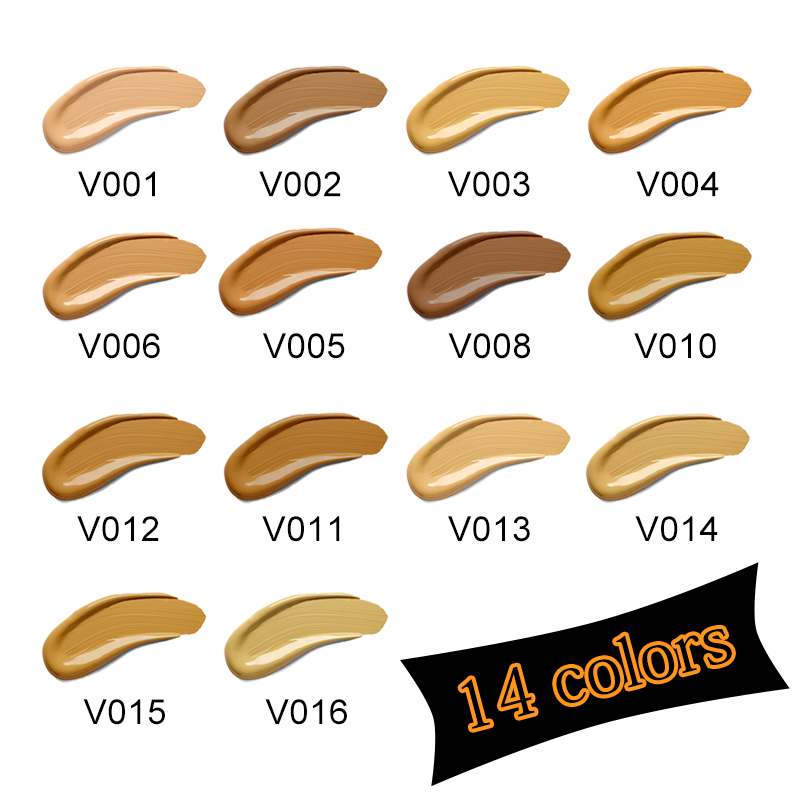 Vegan Makeup for Face Custom Professional Private Label Dark Colors Waterproof Full Coverage liquid Foundation for Black Women