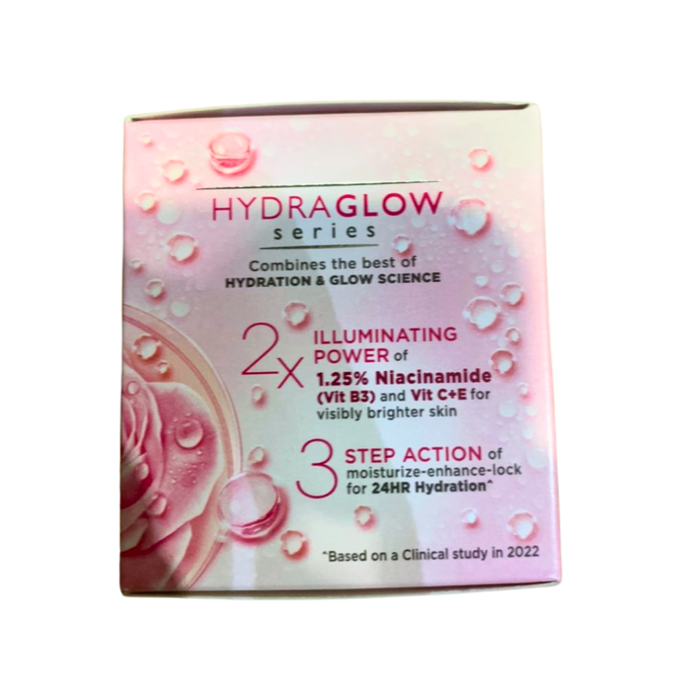 GLOW & LOVELY CREAM (INDIA) 50GM X 24 HYDRAGLOW ROSE SERUM CREAM Brightening Soft Skin Light Texture Face Cream