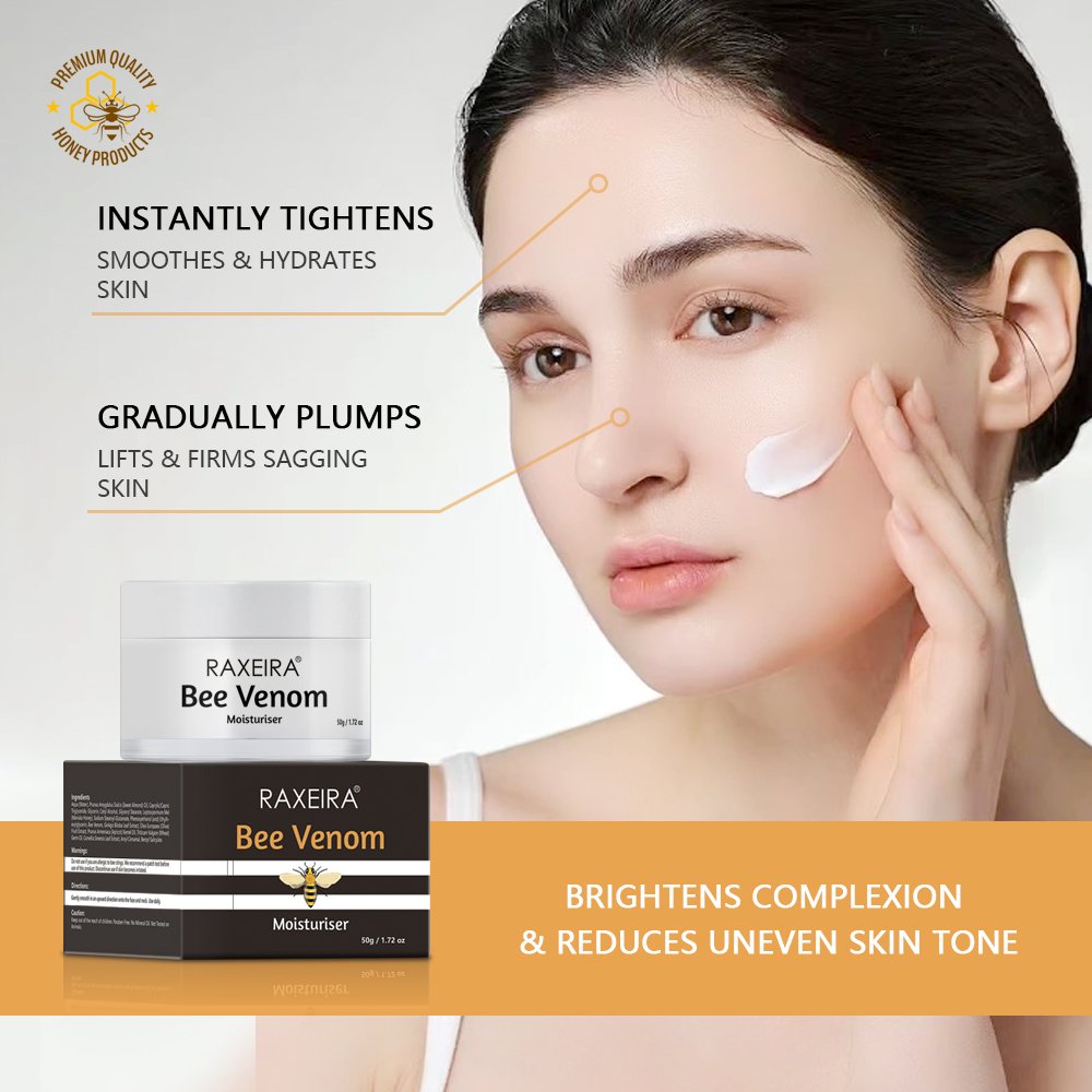 Private Label Antiag Moisturiser Hyadisineg Manuka Honey Royal Jelly Tighten Bee Venom Anti Aging Face Cream