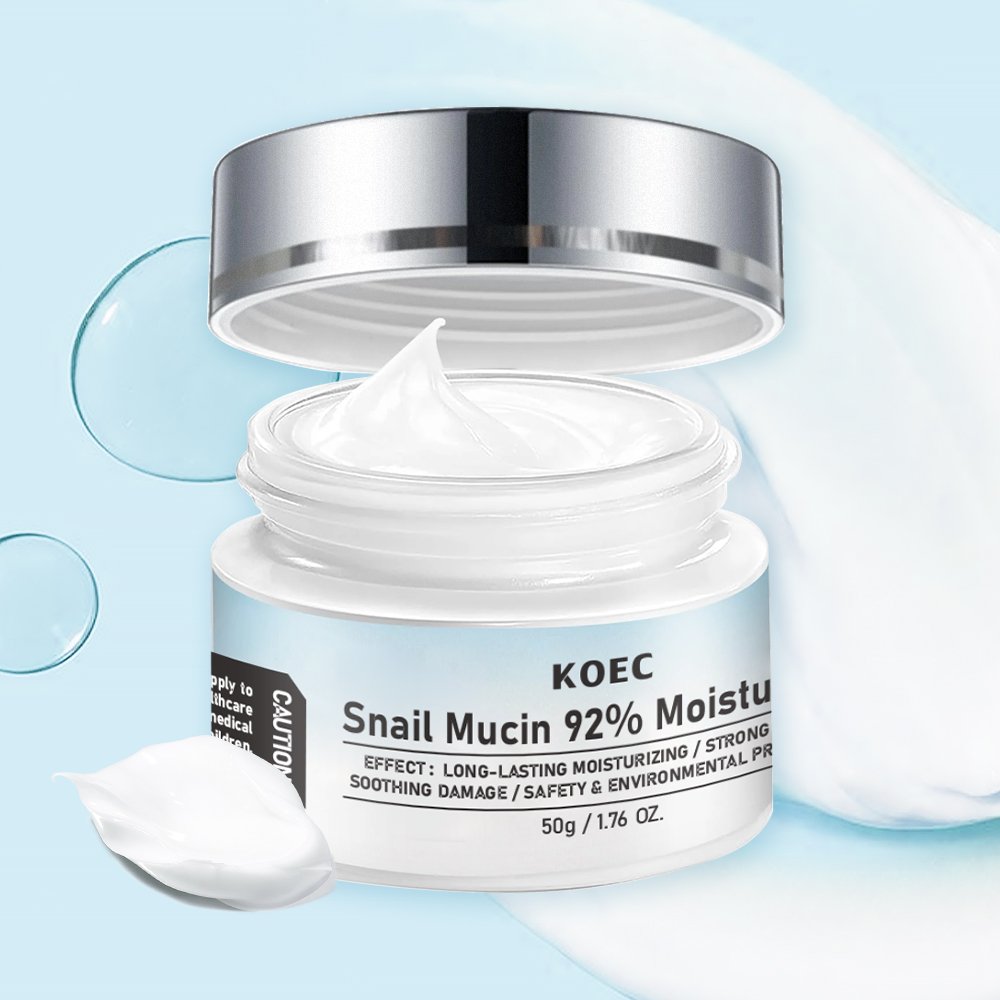 Face Snail Mucin 92% Moisturizer Cream Day and Night Skin Moisturizing Anti Aging Reduce Wrinkles Fine lines