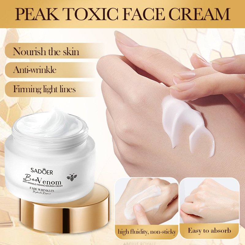 Bee venom anti wrinkle firming nourishing skin beautifying and moisturizing face cream