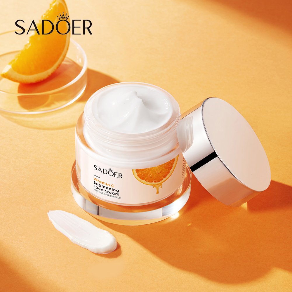 SADOER Private Label Vitamin C brightens the skin Organic Facial Cream Anti Aging Deep Moisturizing Face Cream