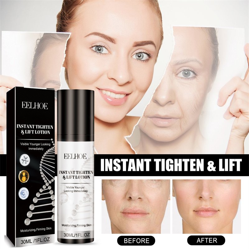 EELHOE instant tighten lift lotion essence oil moisturizing plumping firming pores shrinking wrinkles fading lift face cream
