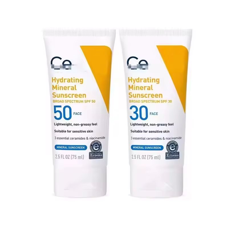 CeraVes 50ml 75ml SPF30 SPF50 BROAD SPECTRUM face Hydrating Mineral Sunscreen Cream for sensitive skin
