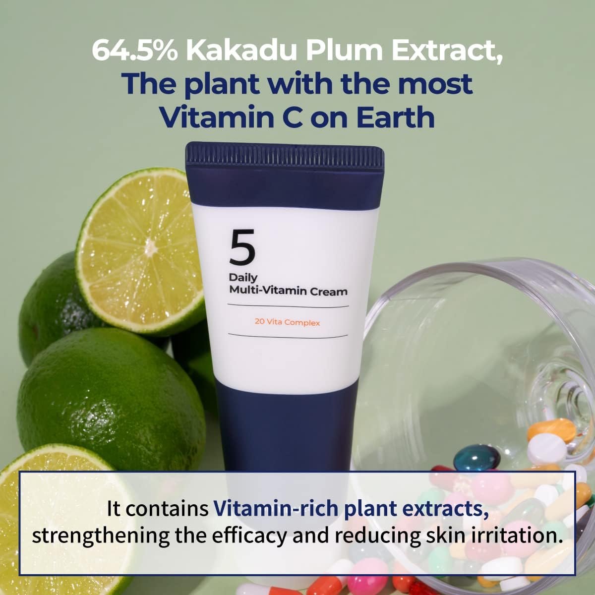 Korean Skin Care Face Cream Numbuzin No.5 Daily Multi-Vitamin Cream 60ml