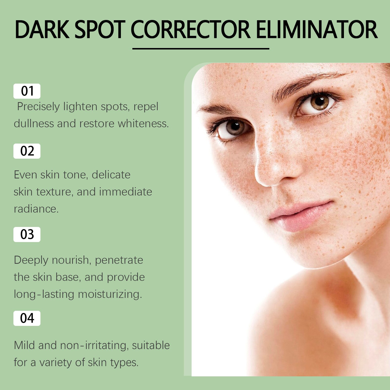 OUHOE Pimples Melasma Blemish Removal Dark Spot Remover Cream Strong Bleaching Whitening Face Freckles Remove Corrector Cream