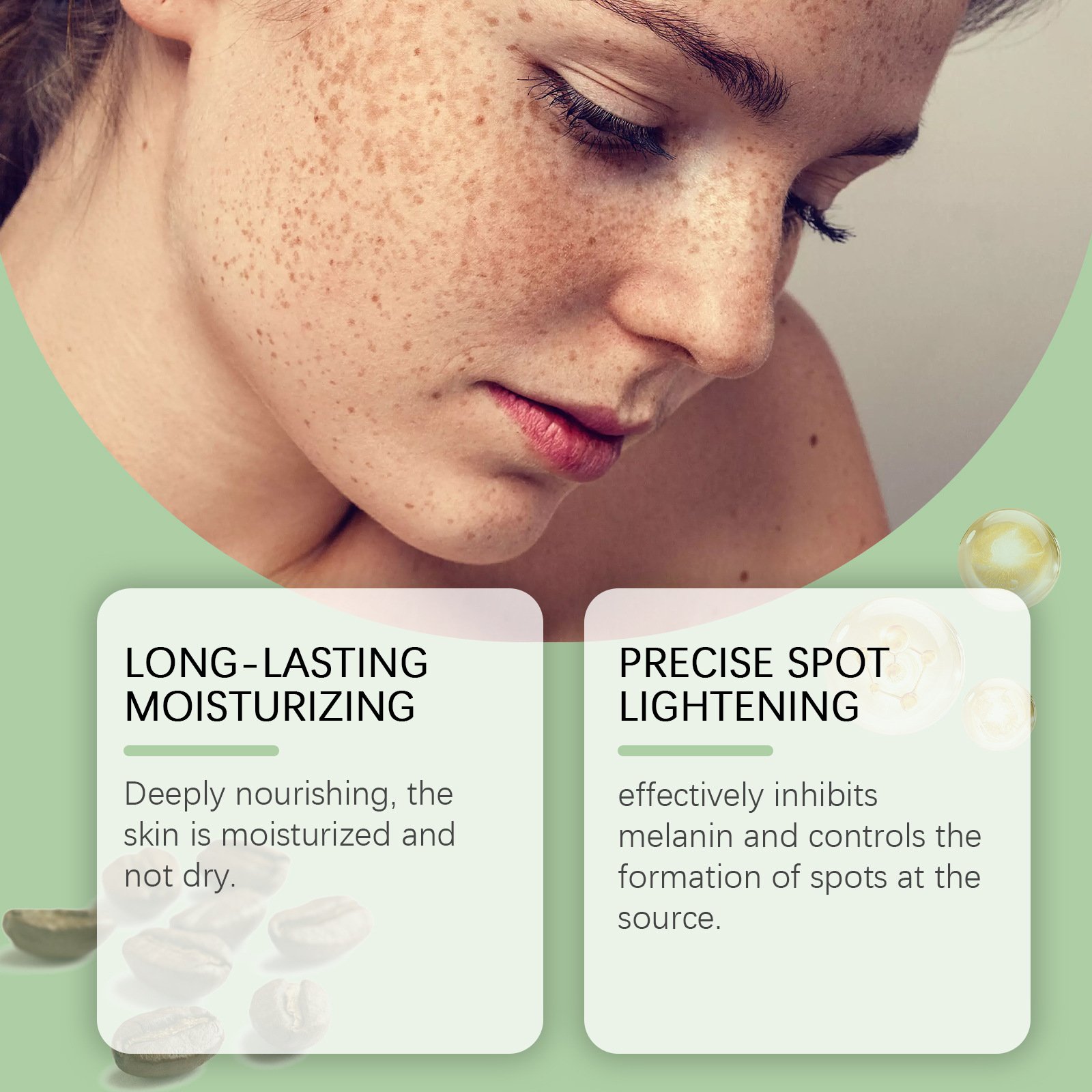 OUHOE Pimples Melasma Blemish Removal Dark Spot Remover Cream Strong Bleaching Whitening Face Freckles Remove Corrector Cream