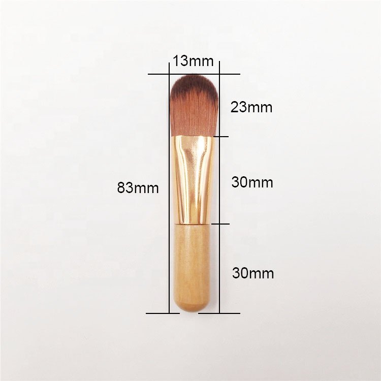 Mini Wood Handle Face Makeup Brushes Mask Brushes Liquid Foundation Cream Skin Care Beauty Tool