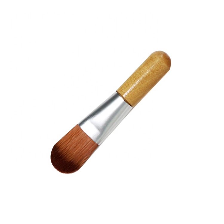 Mini Wood Handle Face Makeup Brushes Mask Brushes Liquid Foundation Cream Skin Care Beauty Tool
