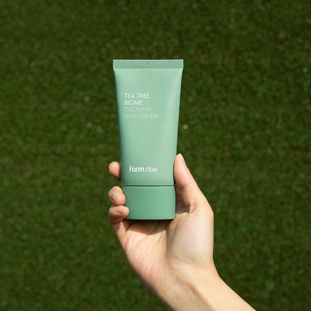 Own brand wrinkle resistant sunscreen skin care sunscreen face cream Tea tree ingredients nourishing skin sunscreen