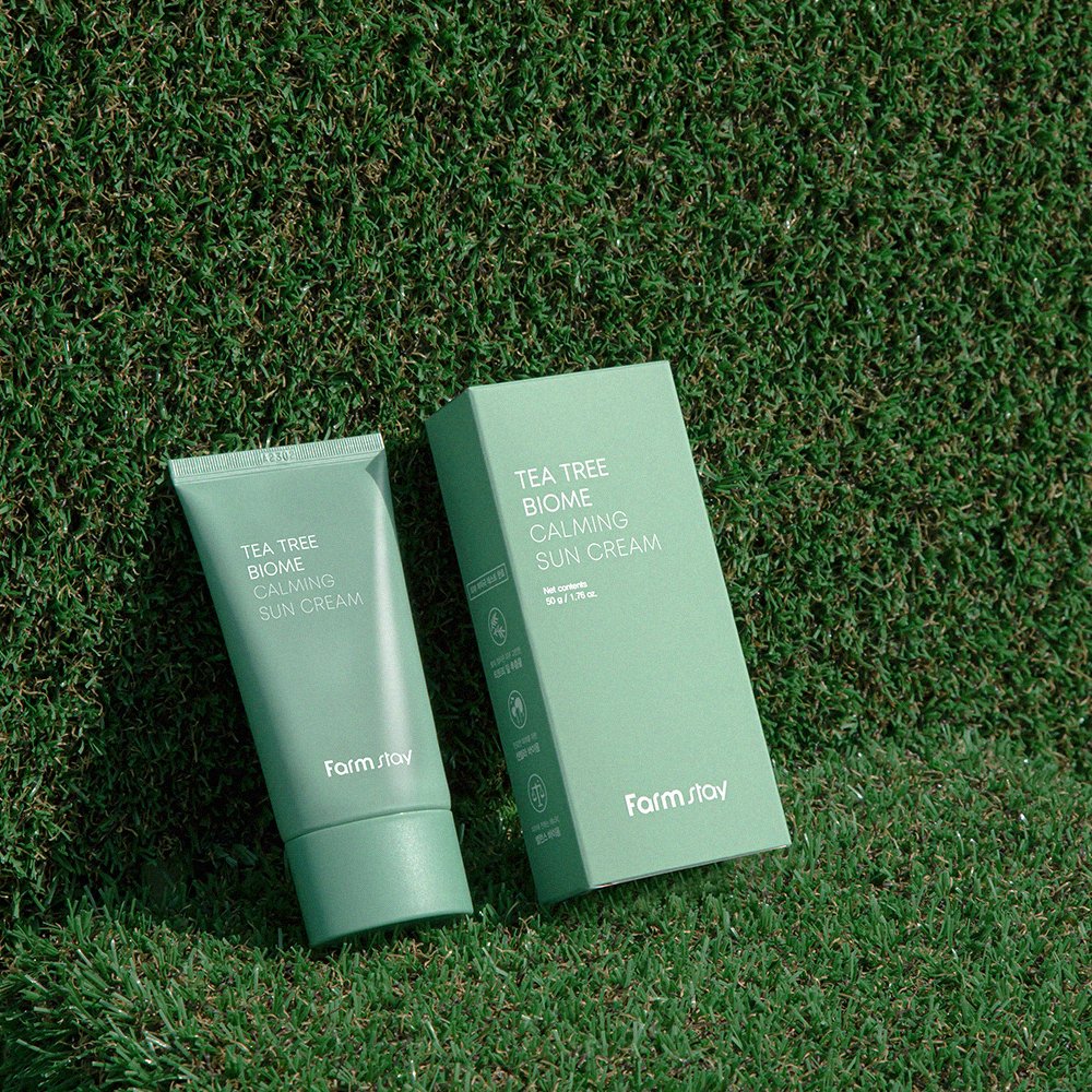 Own brand wrinkle resistant sunscreen skin care sunscreen face cream Tea tree ingredients nourishing skin sunscreen