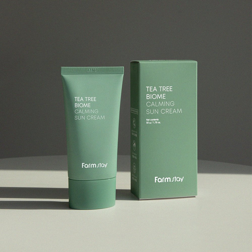 Own brand wrinkle resistant sunscreen skin care sunscreen face cream Tea tree ingredients nourishing skin sunscreen