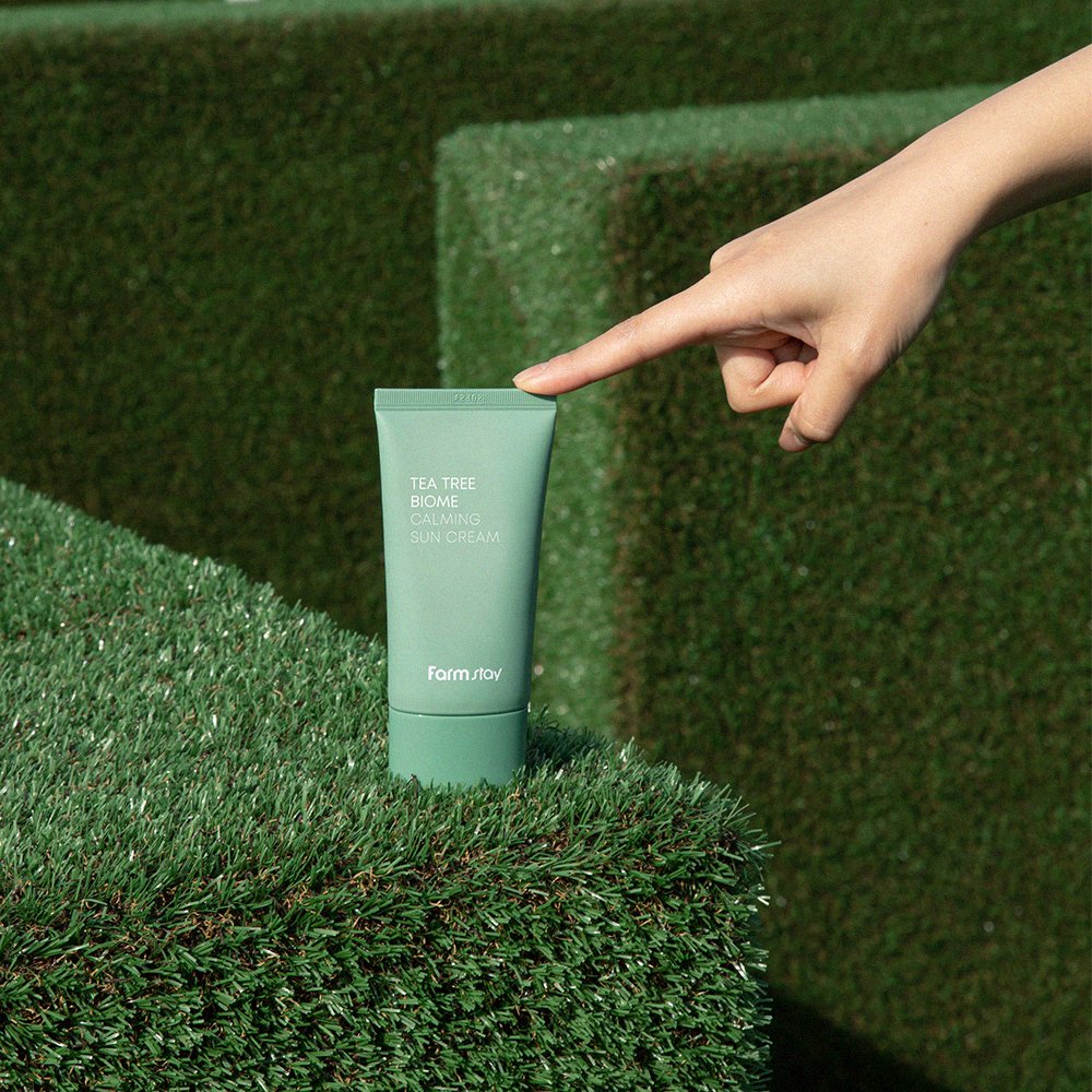 Own brand wrinkle resistant sunscreen skin care sunscreen face cream Tea tree ingredients nourishing skin sunscreen