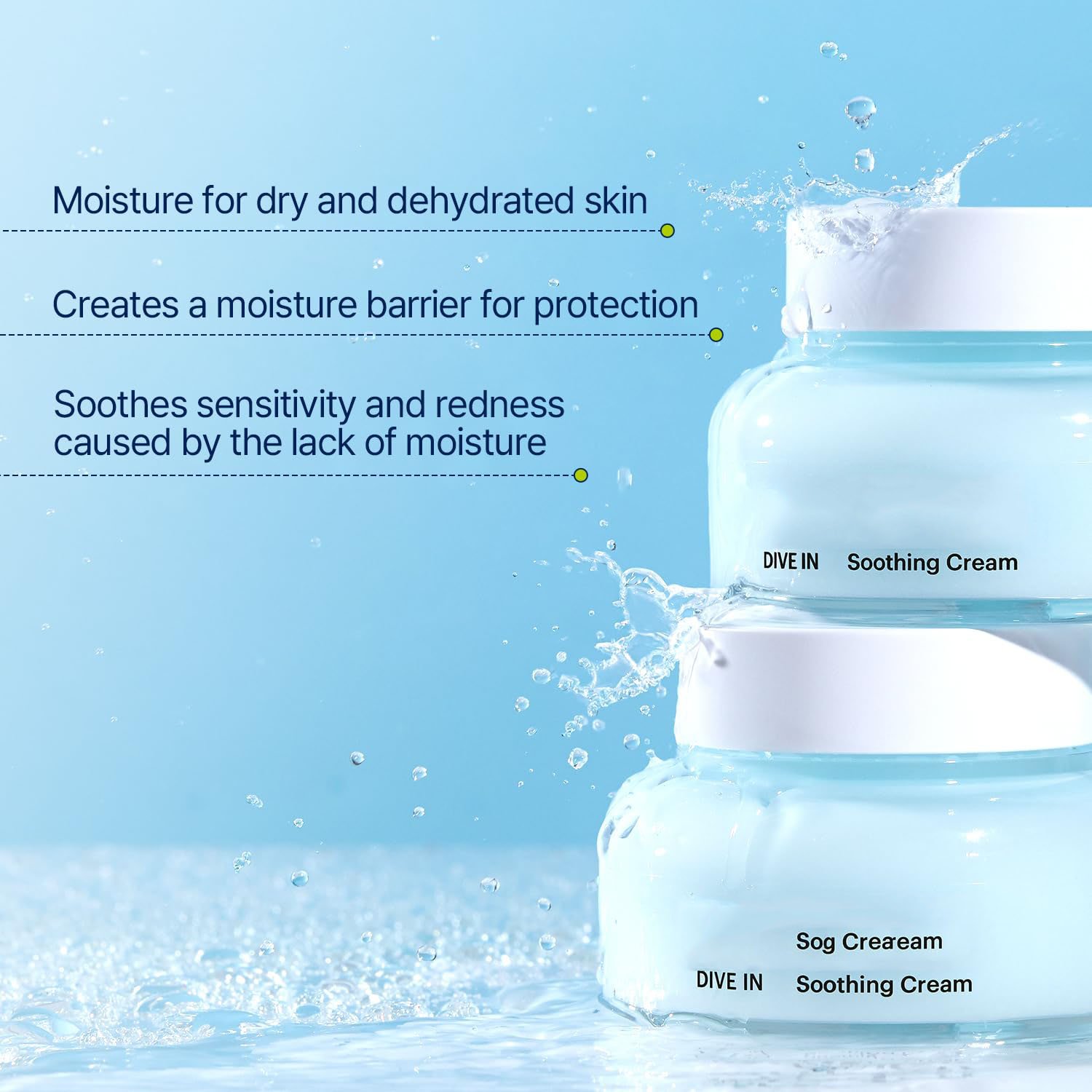 Korean Face Cream Wholesale Skin Care Cream Torriden DIVE IN Low Molecular Hyaluronic Acid Soothing Cream 100ml