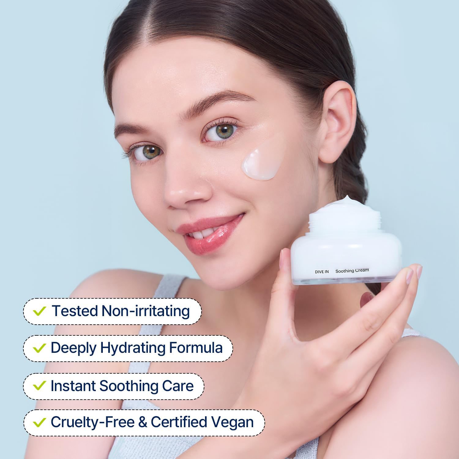Korean Face Cream Wholesale Skin Care Cream Torriden DIVE IN Low Molecular Hyaluronic Acid Soothing Cream 100ml