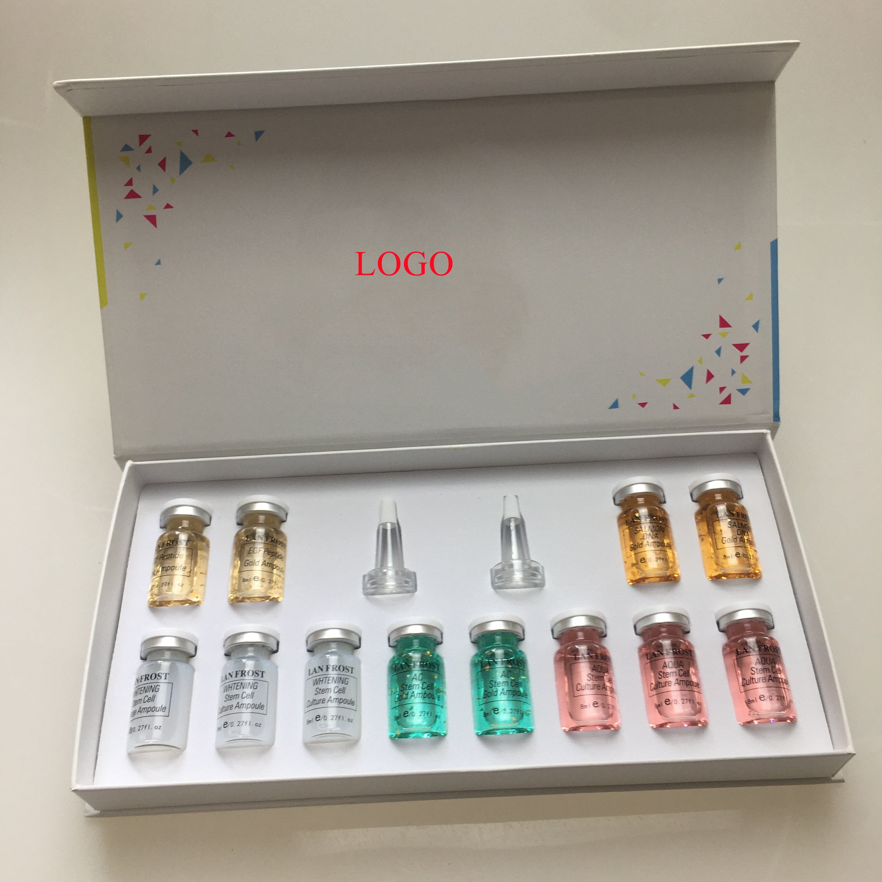 Customized Logo Brand Lanfrost Face Makeup BB Cream Foundation Glow Private Label 8ml*12 Pieces Starter Kit Stayve