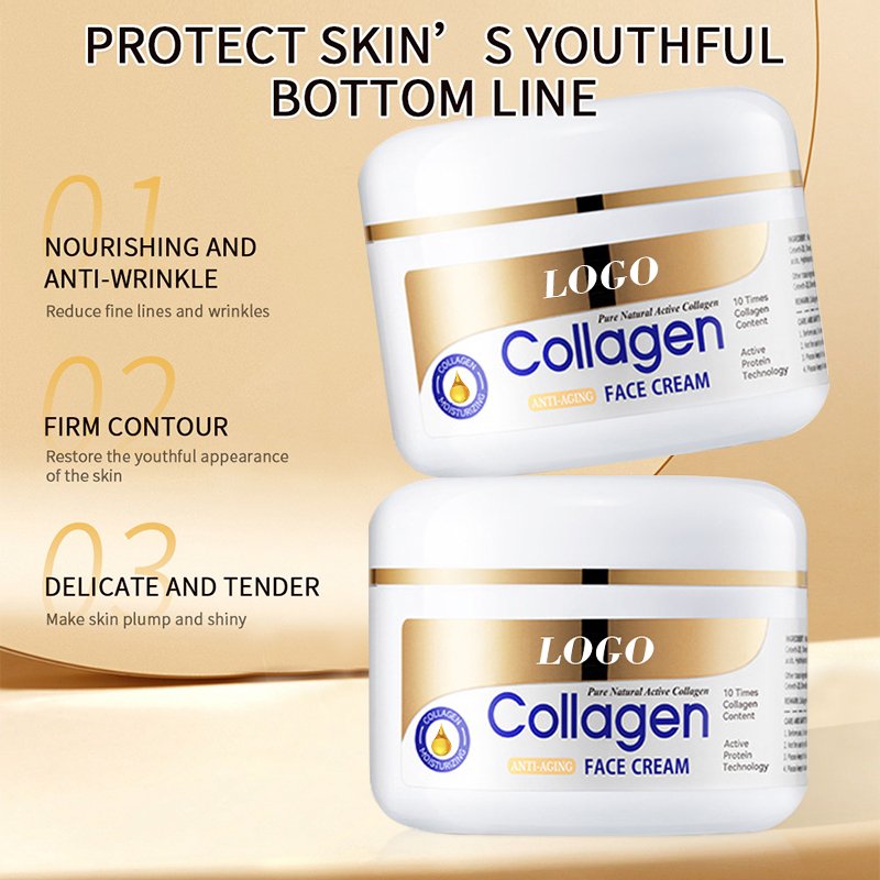 Customized Wholesale Collagen Anti-Wrinkle Cream Care Skin Moisturizing Gentle Collagen Face Cream