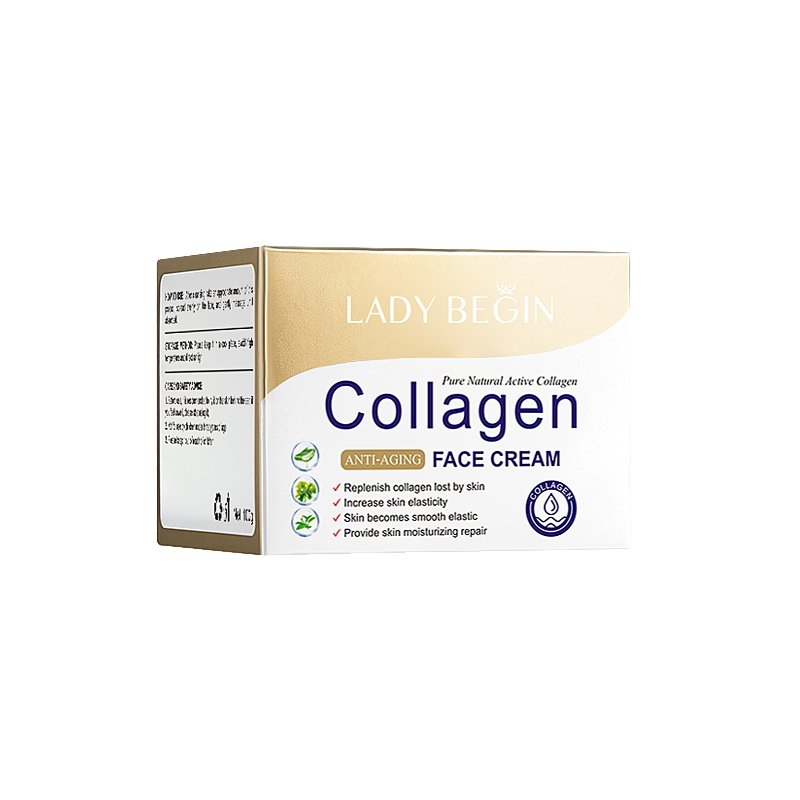 LADYBEGIN Collagen Cream Moisturizing Anti Aging Tightening Facial Cream Brightening Skin Care Face Cream