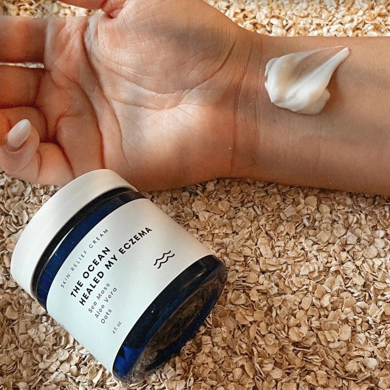 Soothing RELIEF cream Sea Moss Aloe Vera Oats best face cream for fair sensitive dry skin skincare products face cream