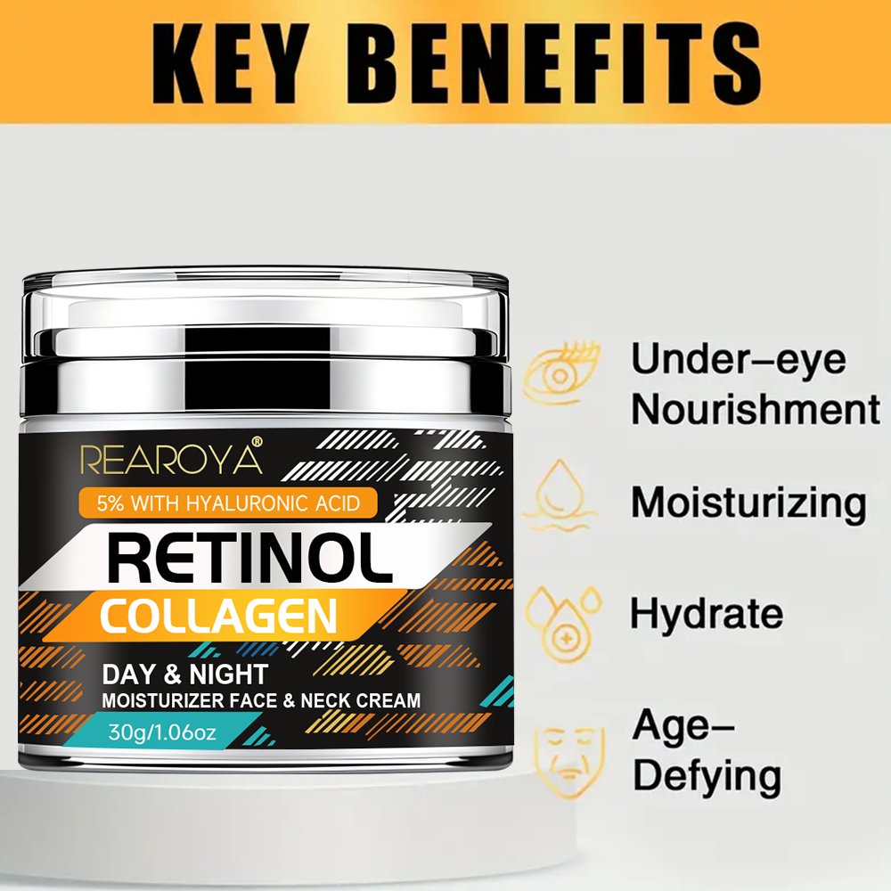 Facial moisturizer containing hyaluronic acid retinol collagen face cream for moisturizing female skin